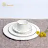 China wholesale golden dinnerware set fine bone china gold dinner set for wedding