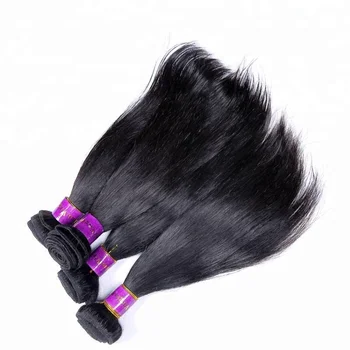 8 Inch Peruvian Human Hair Weave Bundles With Closure For New Nusiness ...
