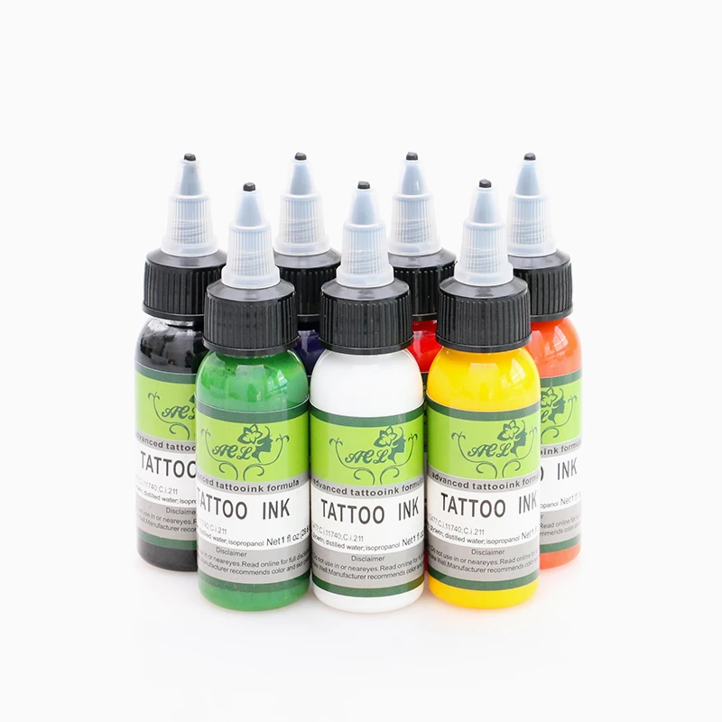 

AI-Aiheogae INK417 High Quality 1OZ(30ml) 7 Colors/Set Tattoo Pigment Tattoo Ink