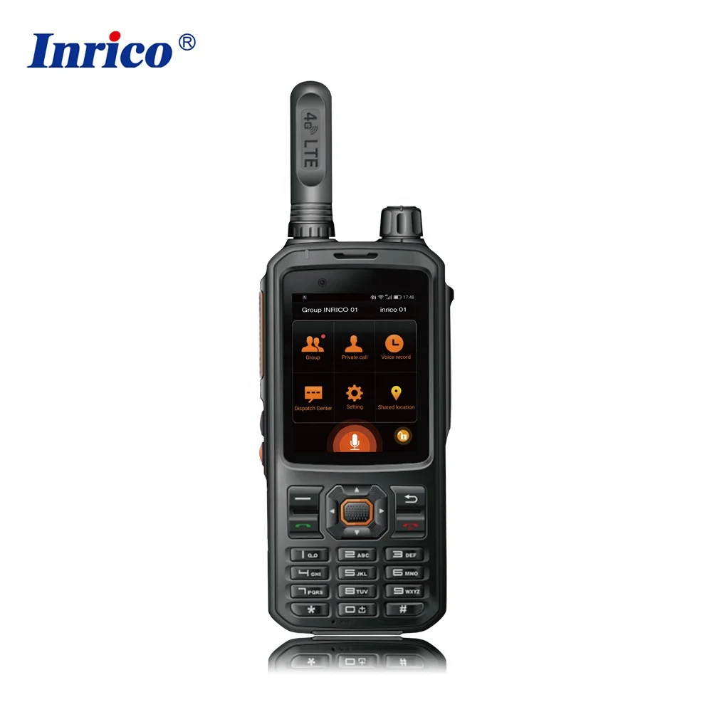 

Inrico T298S android wireless radio mobile phones all brands walkie talkie with sim card, Black