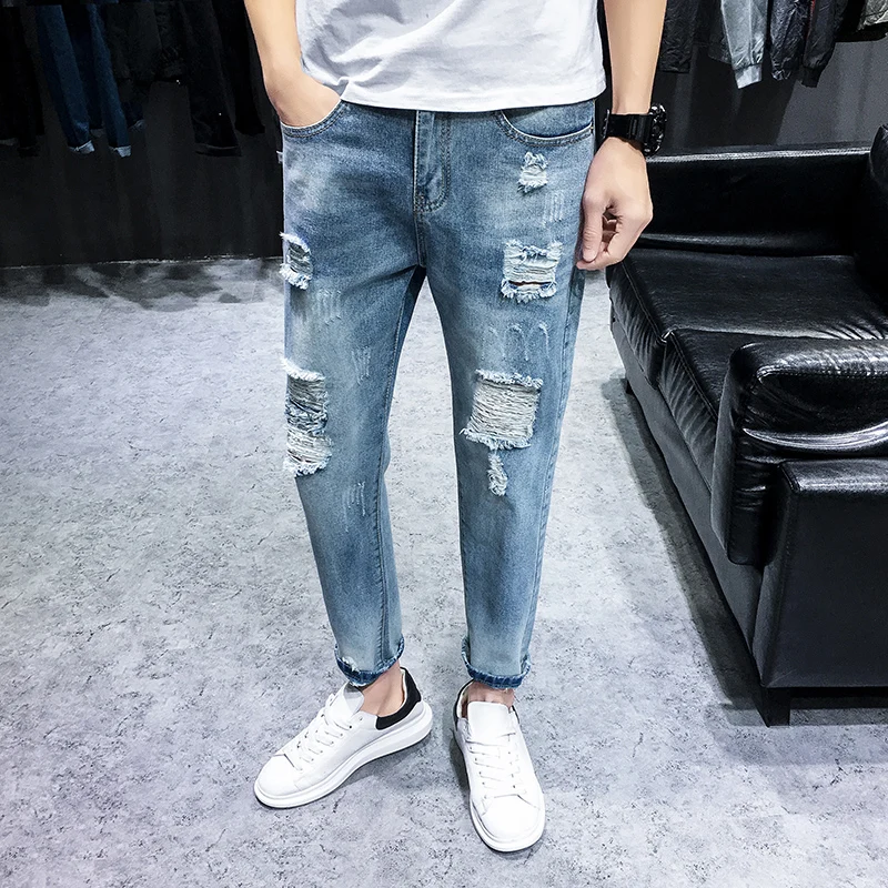 

S298 New Arrival Blank Jean Wholesale Supplier In China, Blue