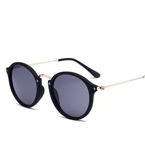 New Arrival Round Eyeglasses coating Retro Men women Brand Designer Mirrored Sunglasses