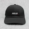 custom promotional 5 panel/ 6 panel and wholesale black 100% cotton denim letter embroidery/print baseball dad cap and hat