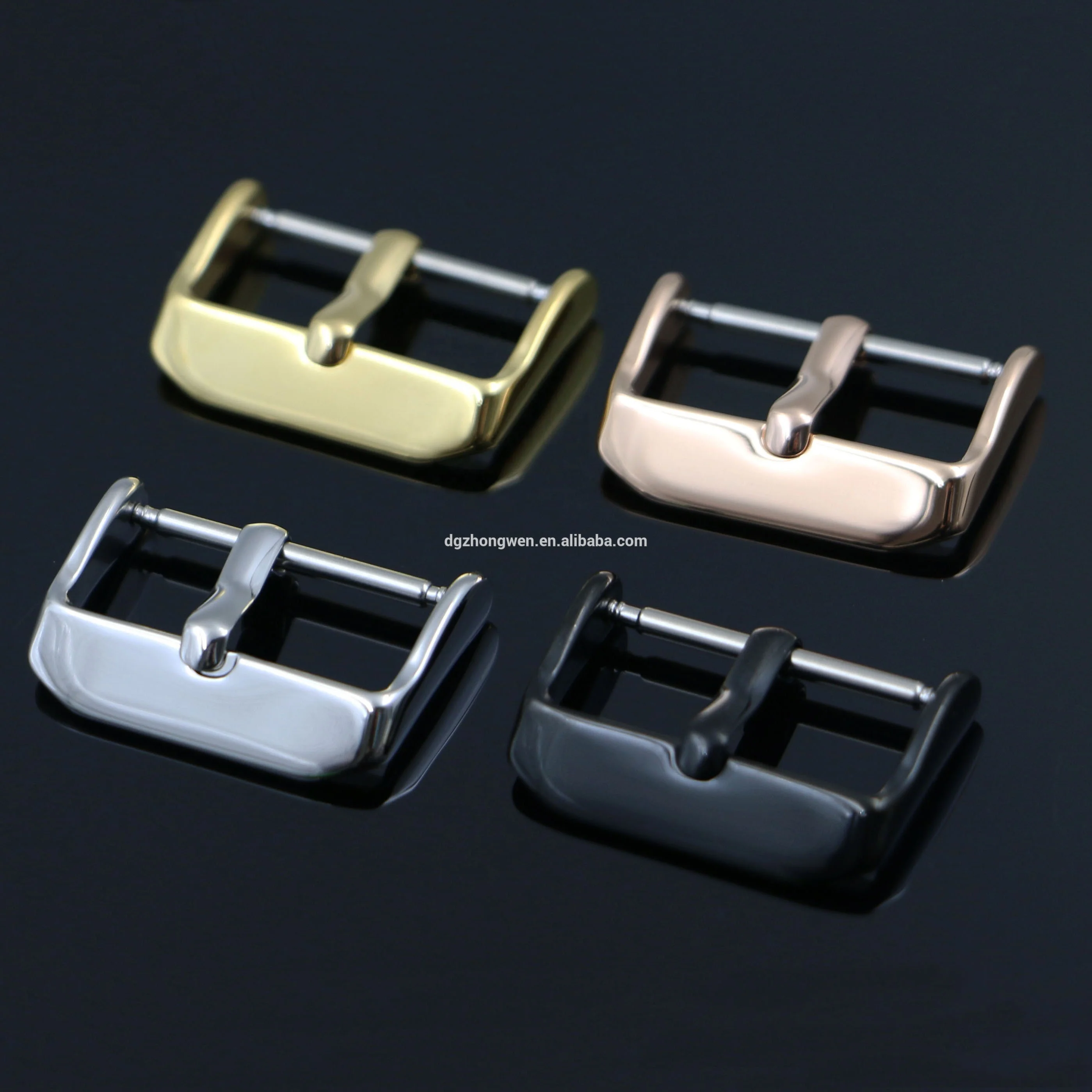 high polishing wristmen watches hardware stainless steel 304 PVD smart watch buckle 22mm watch band buckle