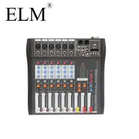 

ELM AUDIO 6 channel Professional Digital Audio Console Mixer usb bluetooth audio mixer