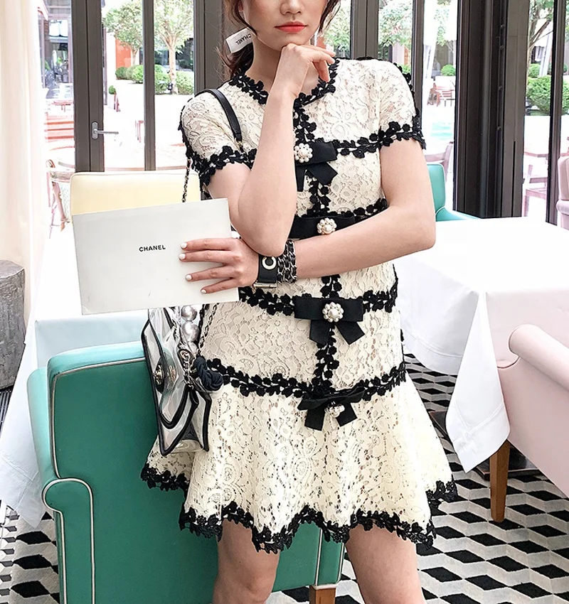 

2019 New Arrivals Latest Hot Sale Sexi Evening Party Office Lady Good Sexy Night Lace Luxury Elegant Embroidery Dress For Women, Customized color