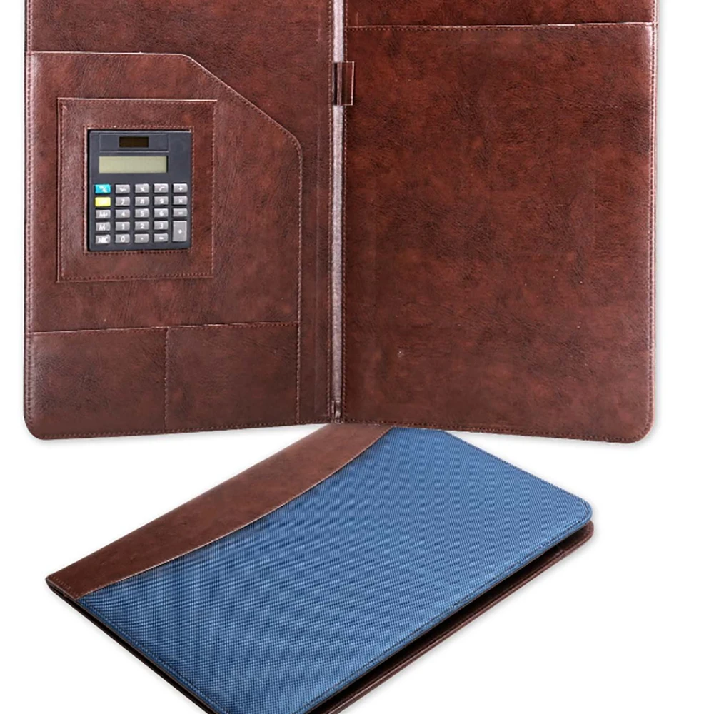 Interview Business Card Holder For Office Conference Folder Pu Leather