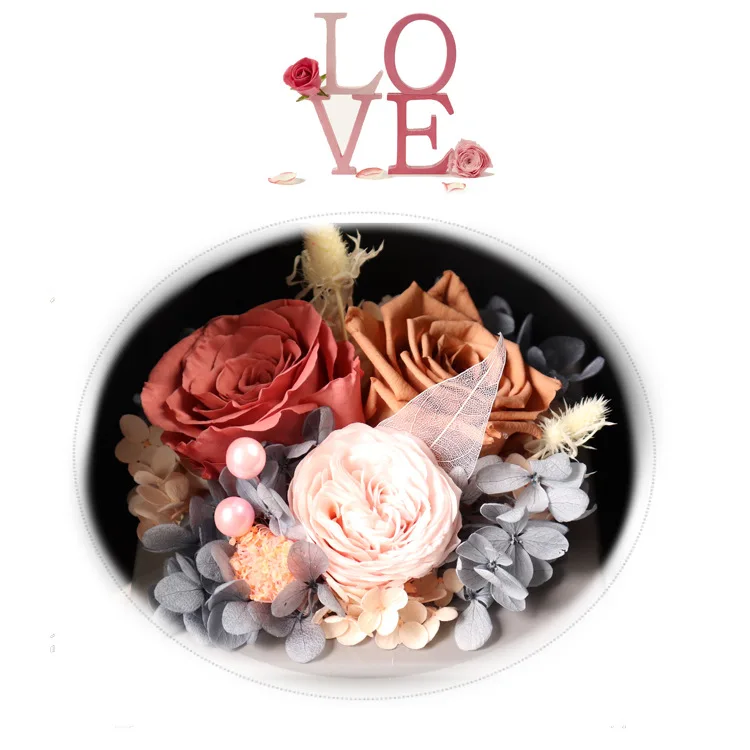 Best Gift Everlasting Real Preserved  Roses Flower With Jewelry Drawer Gift Box