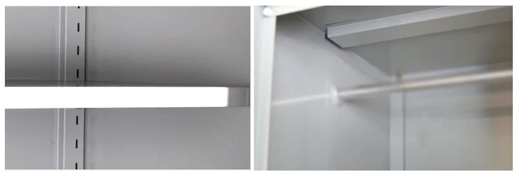 Wholesale Office furniture 2 door clothing steel locker/wardrobe with morrior