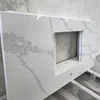 Factory supply quartz table kitchen tops for cafe restaurant wholesale solid surface countertop material