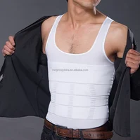 

Men's Body Shaper Slimming Shirt Tummy Waist Vest Lose Weight Shirt, Men's Elastic Sculpting Vest Thermal Compression Base Layer