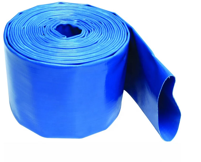 
High Quality Water Irrigation PVC Lay flat Hose with Lock Fittings for Water Pump 