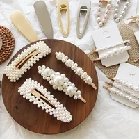 

Artilady Handmade wedding Bridal Artificial Korean Pearl Hairpins Pearl hair clips for women girls gift
