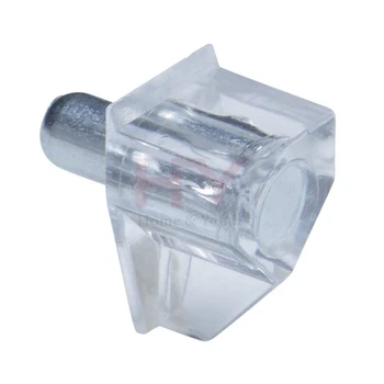 5mm Bracket Style Cabinet Shelf Support Pegs Clear Plastic W Steel Pin Bag 5mm Bracket Style Cabinet Shelf Support Pegs Clear Plastic W Steel Pin Bag