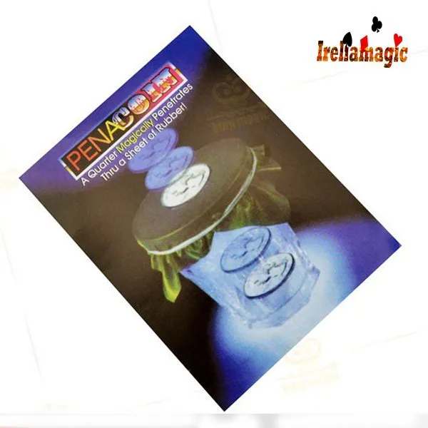 Pena Coin Black Hole coin thru rubber sheet into cup magic toy magic trick gift for