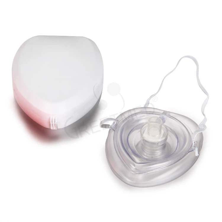 Custom Latex Free One Way Valve Disposable Pocket Keychain Cpr Mask