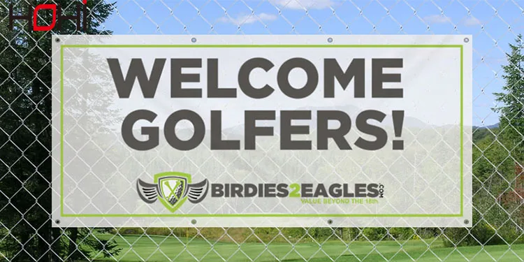 
Professional printing custom outdoor fence scrim mesh roadside advertising banner 