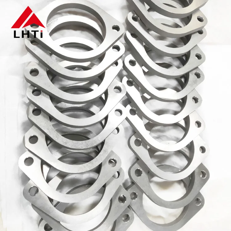 Factory price of 4 inch 5 inch Gr2 titanium car exhaust pipe flange