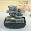 LED light pot waterfall decorative battery operated stone rockery fountain statues