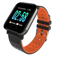 

usa india free shipping 2019 amazon best seller BT 4.0 blood pressure heart rate fitness sport oem A6 smartwatch smart bracelet