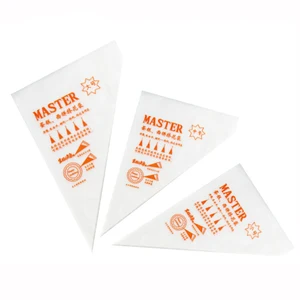 Image of Disposable Pastry Bag 100pcs Icing Piping Cake Pastry Cupcake Decorating Bags Fondant Cake Cream Pastry Tip Baking Cake Tool