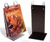 luxury design colorful desktop acrylic flip menu holder for restaurant hot selling