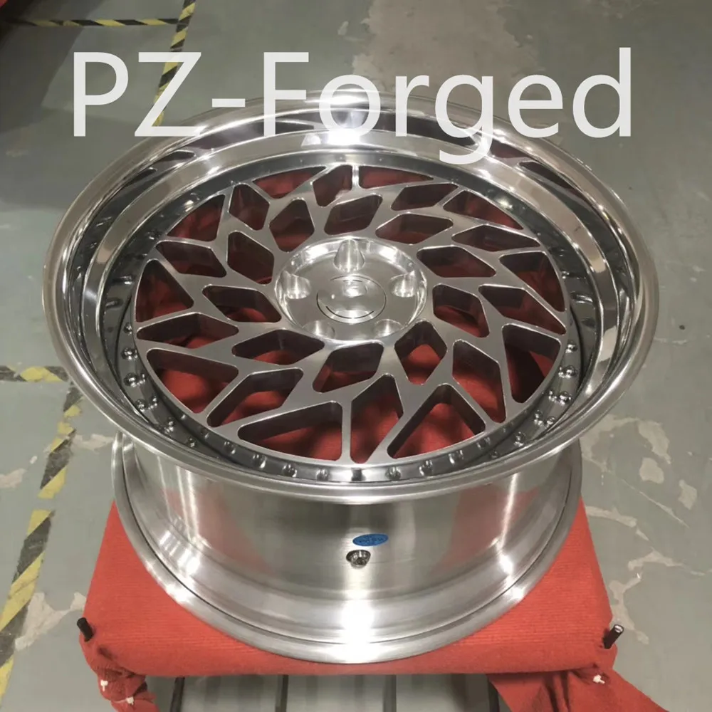 Twopiece 18 19 20 21 22 Step Lip Polishing Wci 5x112 Alloy