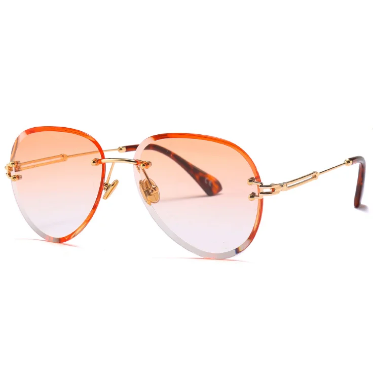 

fashion sunglasses frameless gradient lens custom logo sun glasses high quality wholesale shades sunglasses, Custom colors