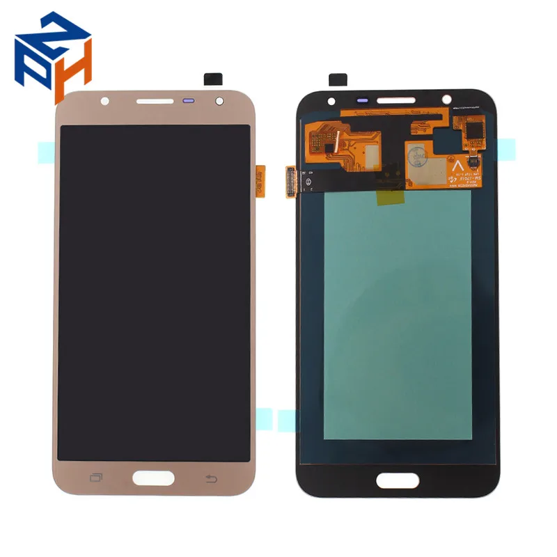 

2015 J7 J700 Pantalla For Samsung J7 LCD Touch Screen With Digitizer Brightness Be Adjustable, For Samsung J7 ekran, Black white gold