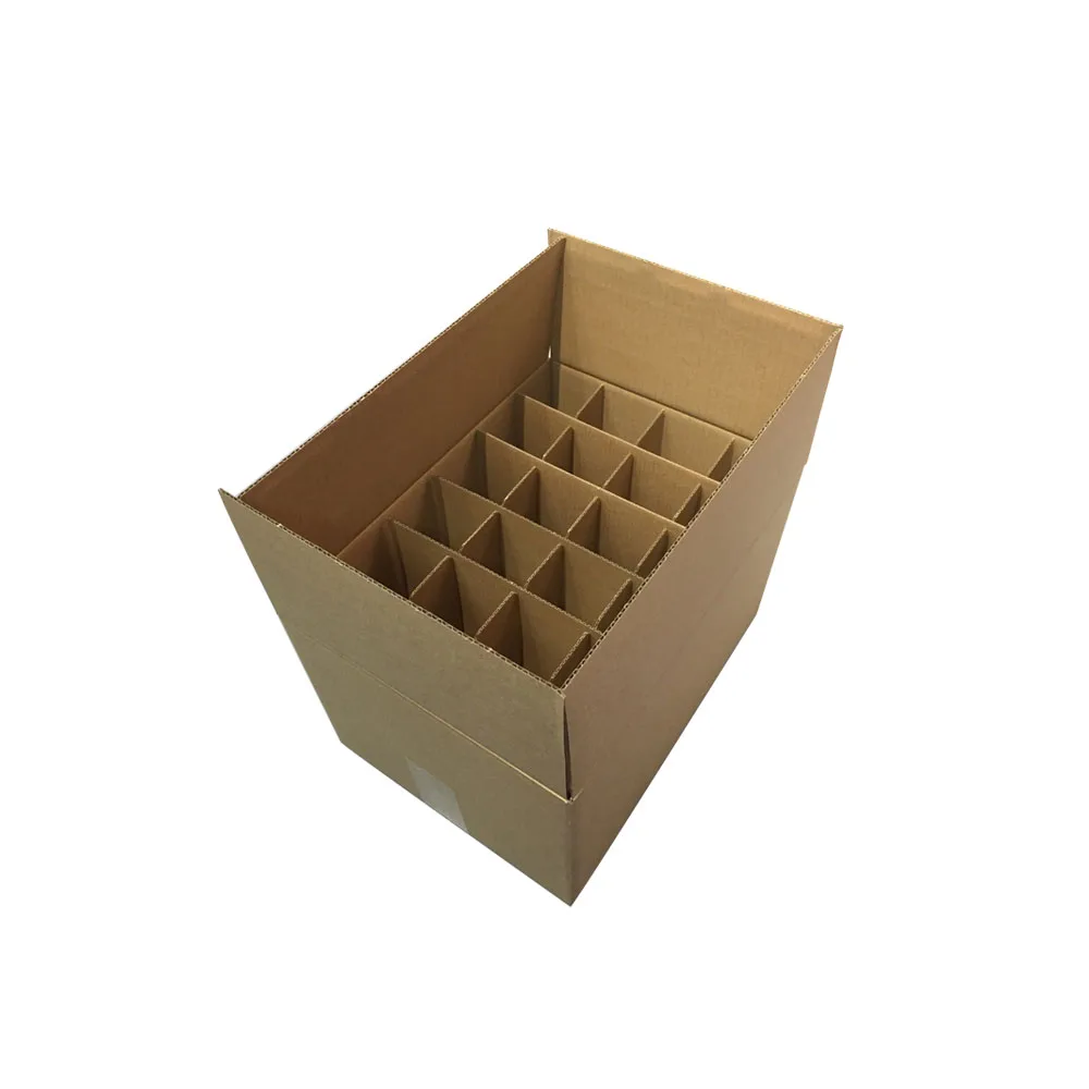 Free Sample 24 Packs Cardboard Wine Bottle Box With Inner Divider Buy