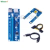 external pci express slot Mini 6pin 30cm extension cable PCI express X1 to USB3.1 USB3.0 converter expansion card external