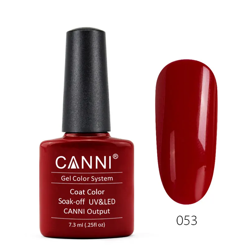 

CANNI soak off nail polish gel nail manicure Factory Professional Private Label 7.3ml 240 Colors Bottle Nail Color Gel OEM