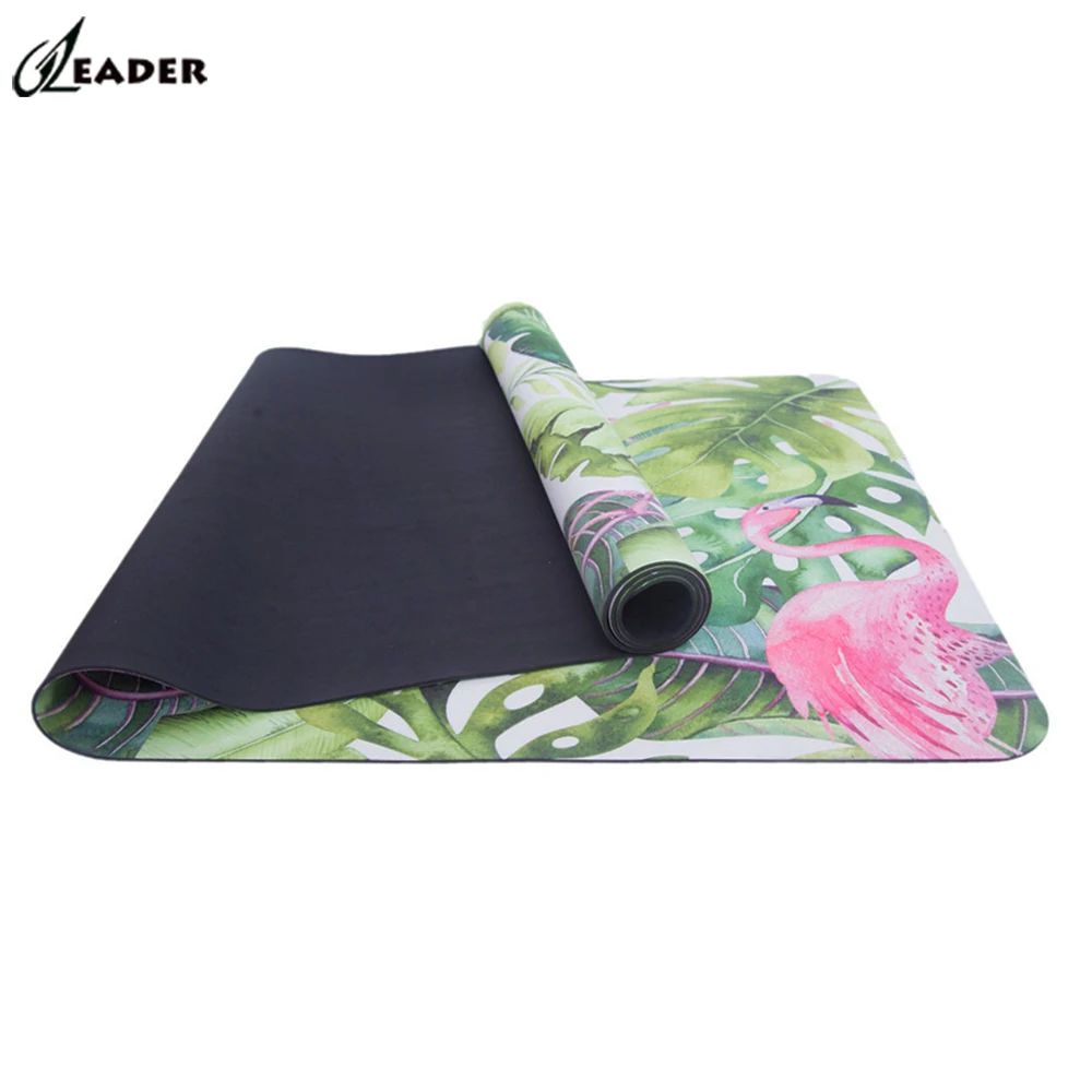 

Summer Pink Flamingo Unique Microfiber Yoga Mat, Colorful custom print