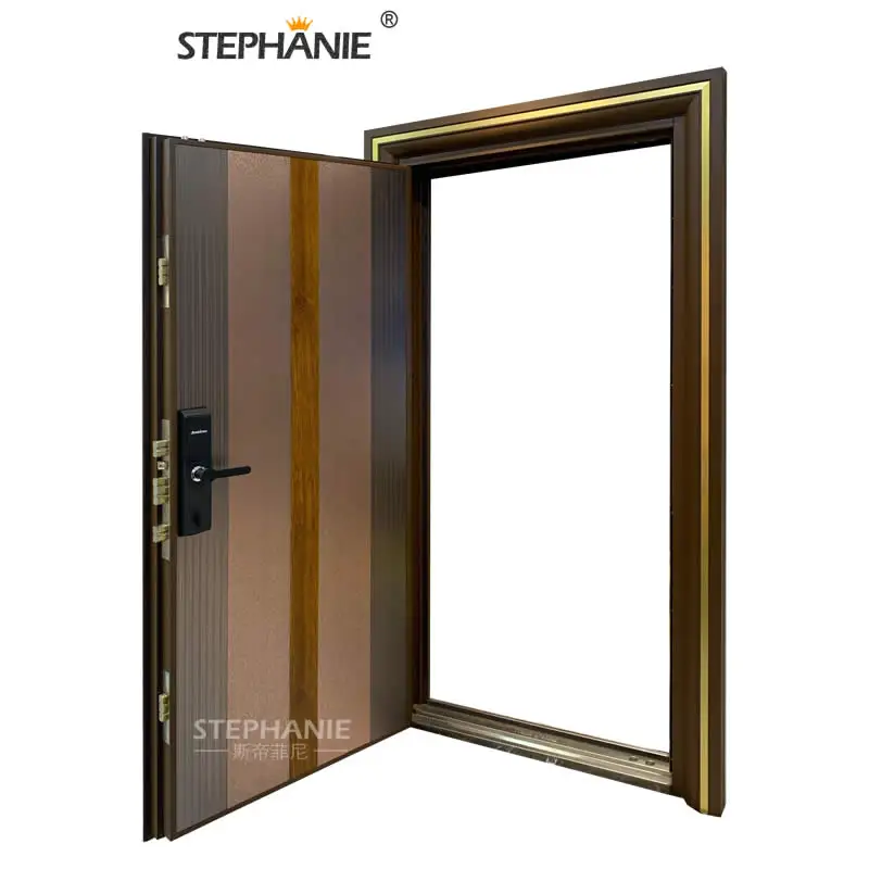 modern entrance front  steel door price for villa