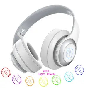 Over Ear Bluetooth 5.0 Wireless Headphones LED