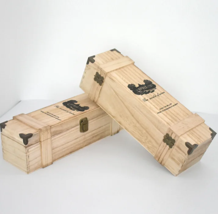 Liquor Bottle Gift Box Wholesale Woden Wine Box For One Bottle Buy Wooden Wine Gift Box