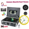 9" DVR Underwater Video Pipe Inspection Camera 20-50M Cable 17mm Lens Underground Cave Exploration Underwater Security Camera