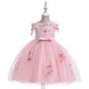Fashion party ball gown children's princess evening dance formal wedding dress for girl