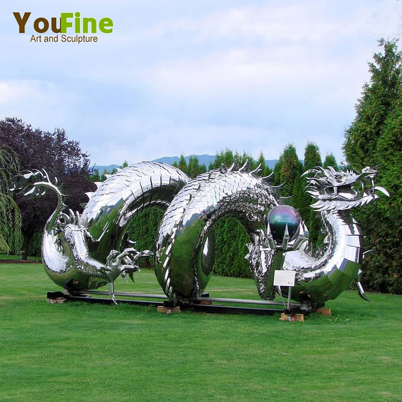 美しいポリッシュステンレス鋼ドラゴン彫刻販売のため Buy ステンレス鋼龍の彫刻 美しいステンレス鋼龍の彫刻 研磨されたステンレス鋼ドラゴン像 Product On Alibaba Com