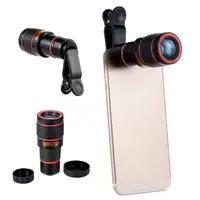 

HD Mobile Phone Telephoto Lens 12 X Zoom Optical Telescope Camera Lens with Clips for All Smart Phone