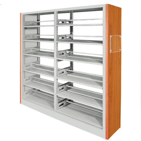Hot Item Heavy Duty Wood And Metal Library Book Shelf Wooden Hot Item Heavy Duty Wood And Metal