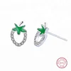 Gps Tracker Earrings For Kids 925 Sterling Silver Women Cute Raspberry Stud Earrings