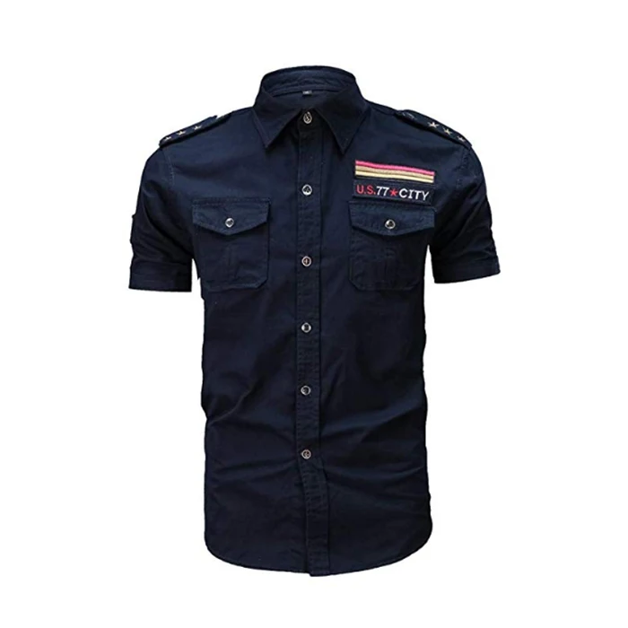 Custom Mens Slim Fit Button Cool Shirt 