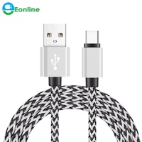 

Eonline 20cm Micro/Type c/8 Pin Alloy Metal USB Cable Fast Charge Wire for Samsung S8 S7 Note8 Macbook LG V30 Xiaomi Huawei