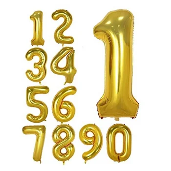 Large Size Number Shaped Helium Balloon/number Foil Ballon - Buy Number ...