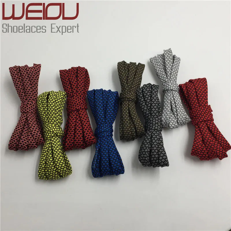 

Weiou Trend colorful shoe laces high quality boot strings for gymnastics activity shoe strings, Bottom inside color + match outside color