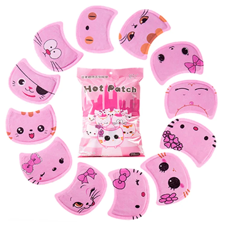 10pcs/pack Cartoon Warm Paste Pads Body Warmer Sticker Lasting Heat