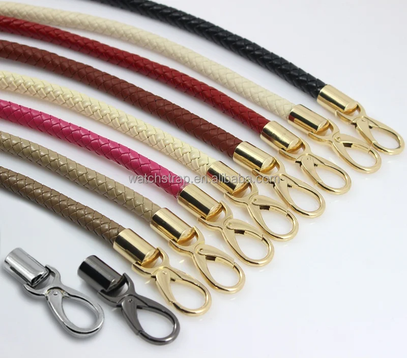 

Handmade Band 1pcs 40cm/50cm/60cm Crochet PU Leather Bag Handles Purse Handles with 12 Colors for Options in Stock