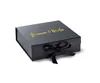 Luxury box square ribbon gift box for cosmetics, tea, clothes, digital product packaging.