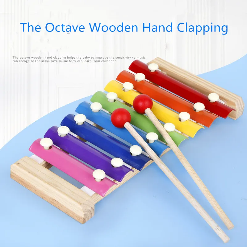 Children's Wooden Percussion Instruments Wooden Octave Knocking On The ...